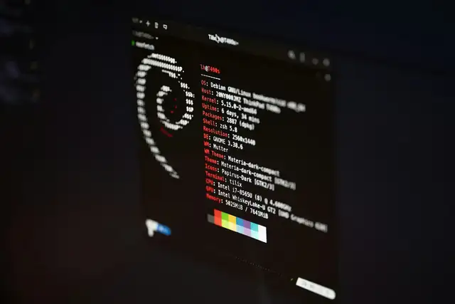 Una terminal de Debian